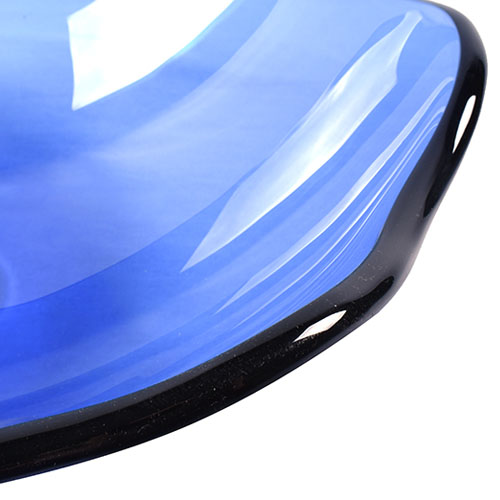 Lotus Glass Bowl Transparent Blue Above Basin