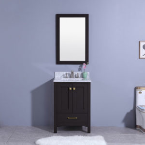 Compact Freestanding Vanity Small Bathroom Space
