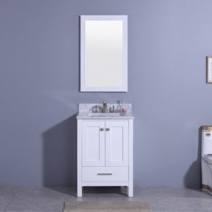 Compact Floor Standing Vanity Small Bathroom Space