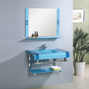 Sky Blue Glass Sink Made In China Exporter